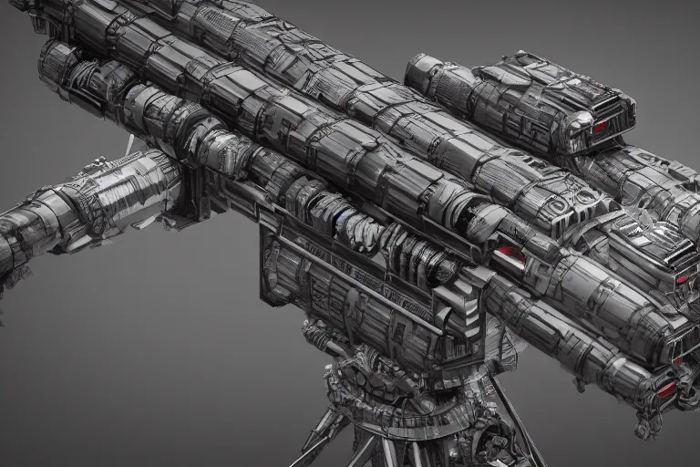 missile launcher made by hugo boss, hyper detailed