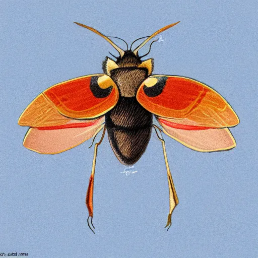 Prompt: scientific illustration of a beautiful moth