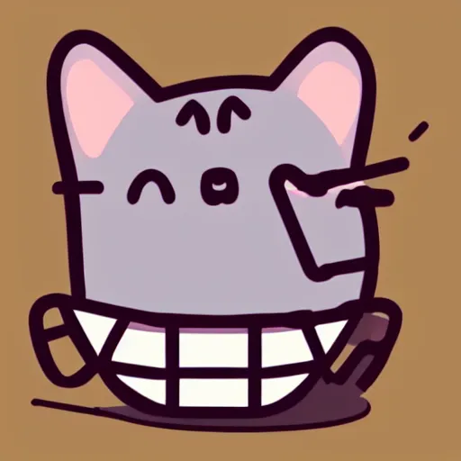 Image similar to Hallow Knight as a pusheen,