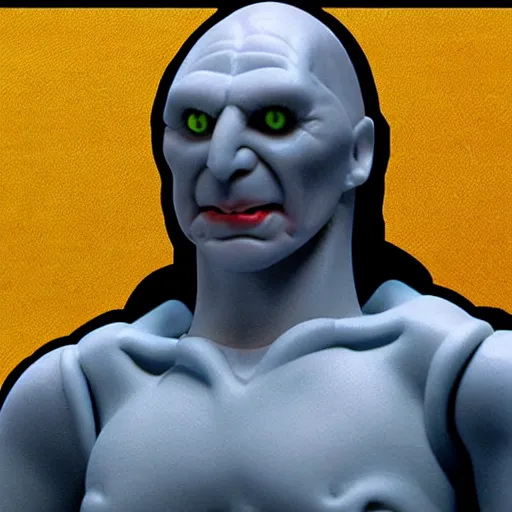 Image similar to voldemort as a wwf hasbro wrestling figure