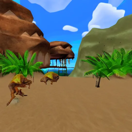 Image similar to Turok:Dinosaur Hunter (n64) beach level