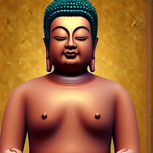 Prompt: real life buddha as a real human. photo. realistic.
