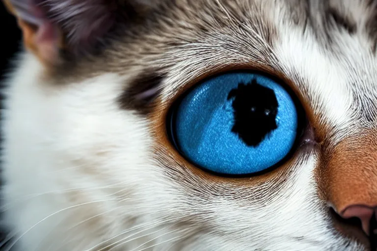 Image similar to a dog with a cute cat, fish eye, 4k