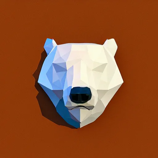 Prompt: low poly bear