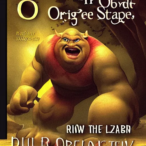 Prompt: book cover of a ogre story