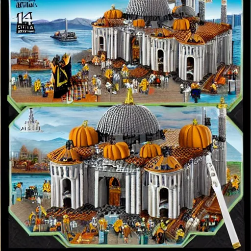 Image similar to 1 4 5 3 fall of constantinople lego set