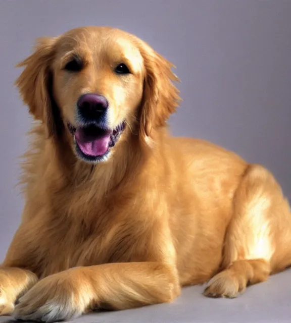 Prompt: a 4 k photorealistic photo medium shot of a golden retriever..