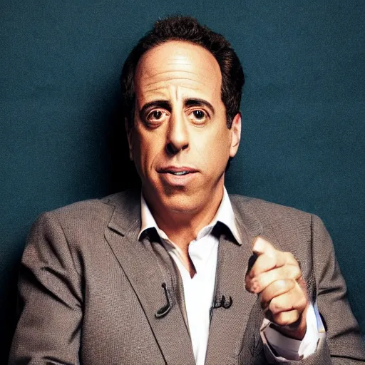 Prompt: UHD candid photo of Jerry Seinfeld with orange skin, accurate face, UHD, photorealistic, correct face, photo by Annie Leibowitz