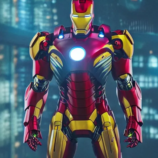 Prompt: Cyberpunk Iron Man