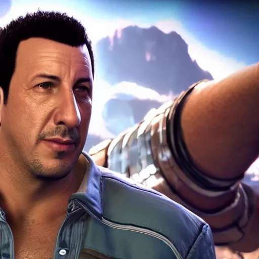 Prompt: adam sandler, tekken 7, unreal engine, octane render,