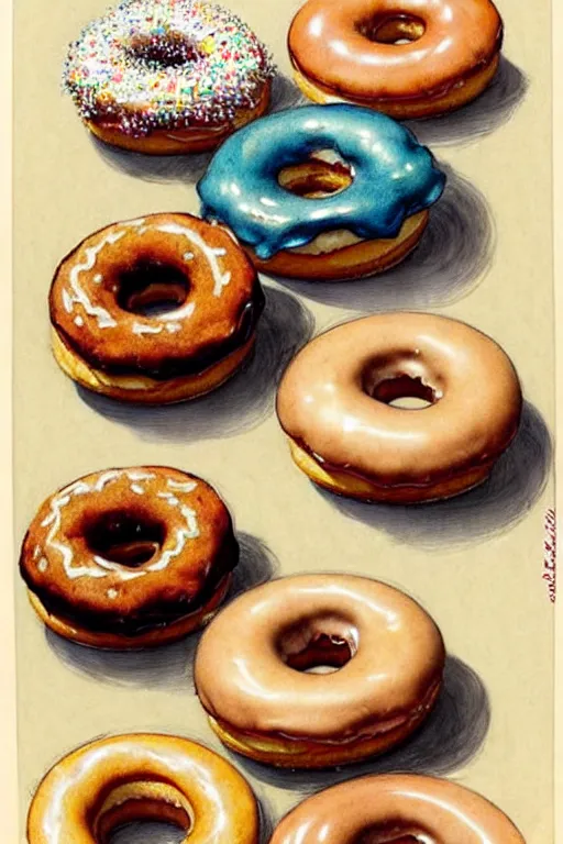 Image similar to (((((1950s doughnut shop . muted colors.))))) by Jean-Baptiste Monge !!!!!!!!!!!!!!!!!!!!!!!!!!!