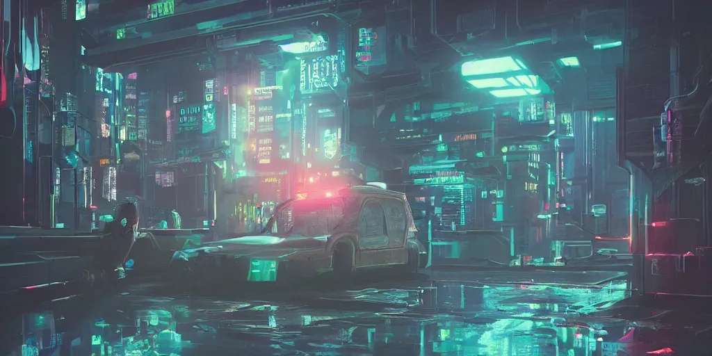 Image similar to junkie drinking an energy drink, cyberpunk art by mike winkelmann, trending on cgsociety, retrofuturism, reimagined by industrial light and magic, darksynth, sci - fi