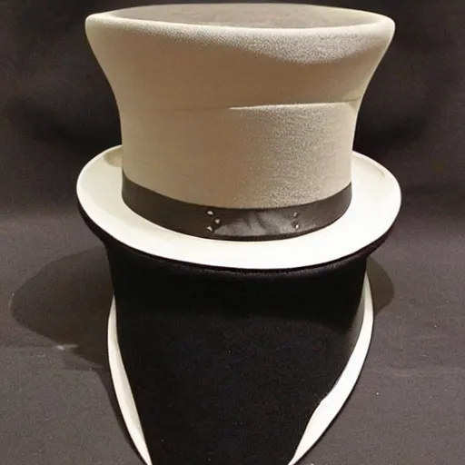 Image similar to a top hat with a boat inside