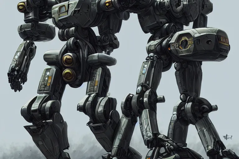 Image similar to military mecha, futuristic, by jon aaron kambeitz, katsuhiro otomo, heng z, concept art, insanely detailed, raytracing, octane, unreal engine, trending on artstation