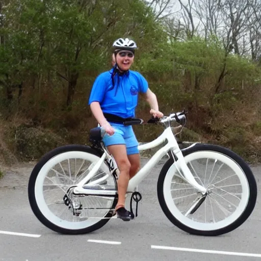 Image similar to A typical bicycle enjoyer