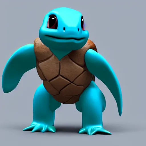 “3D render of a really buff squirtle figurine, | Stable Diffusion | OpenArt