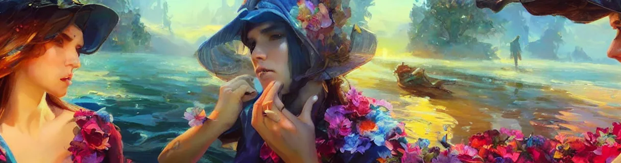 Image similar to wonderful colorful facebook banner. epic cinematic hyperrealism masterpiece. realistic poster with shaded lighting by craig mallismo, artgerm, jeremy lipkin and michael garmash, unreal engine, radiant light, detailed and complex environment, digital art, art station trends, detailed faces, detailed eyes