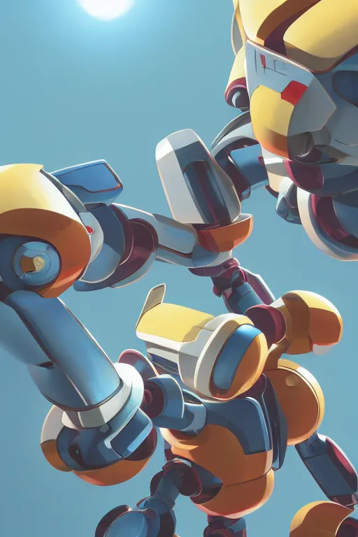 Image similar to metabots medabots medarotto medarot robot minimalist comics, behance hd by jesper ejsing, by rhads, makoto shinkai and lois van baarle, ilya kuvshinov, rossdraws global illumination ray tracing hdr radiating a glowing aura