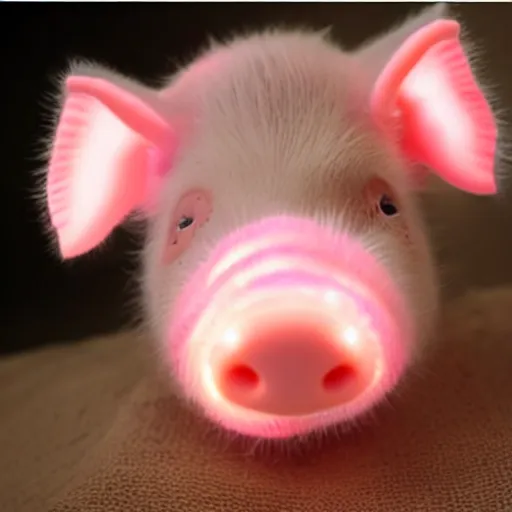 Image similar to real baby pig with led skin