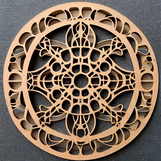 Image similar to layered lasercut wood