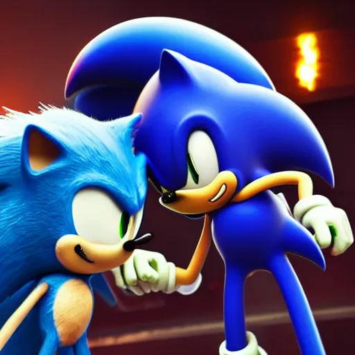 Prompt: sonic strangling a civilian to death, dslr, 8 k, octane beautifully detailed render, cold mood, cinematic lighting, detailed photo, masterpiece, volumetric lighting, ultra realistic, highly detailed, high quality, lossless, photorealistic