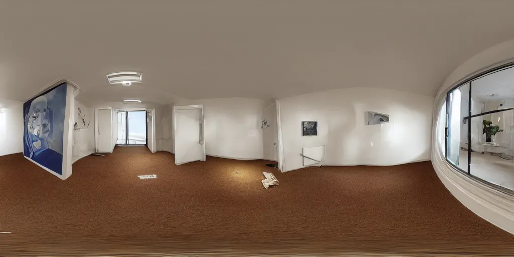 Image similar to equirectangular room