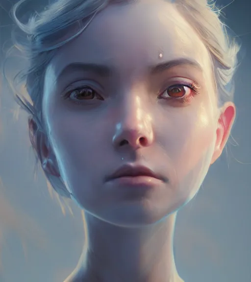 Prompt: highly detailed macro shot of a human portrait of a rose, unreal engine, loish, rhads, makoto shinkai and tom bagshaw, reflective global illumination, god rays, detailed and intricate environment