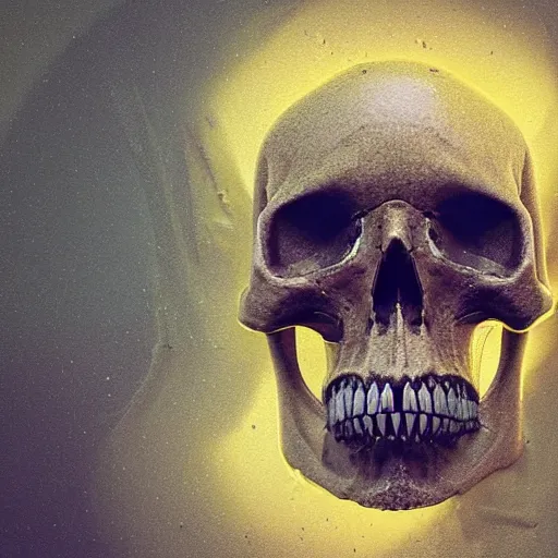 Image similar to portrait_of_a_melting_skull._intricate_abstract._intricate_artwork._by_Tooth_Wu_wlop_beeple_dan_mumford._octane_render_trending_on_artstat