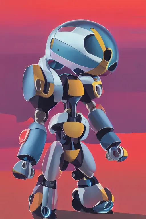 Image similar to metabots medabots medarotto medarot robot minimalist comics helmet mask neon cybereye, behance hd by jesper ejsing, by rhads, makoto shinkai and lois van baarle, ilya kuvshinov, rossdraws global illumination ray tracing hdr radiating a glowing aura