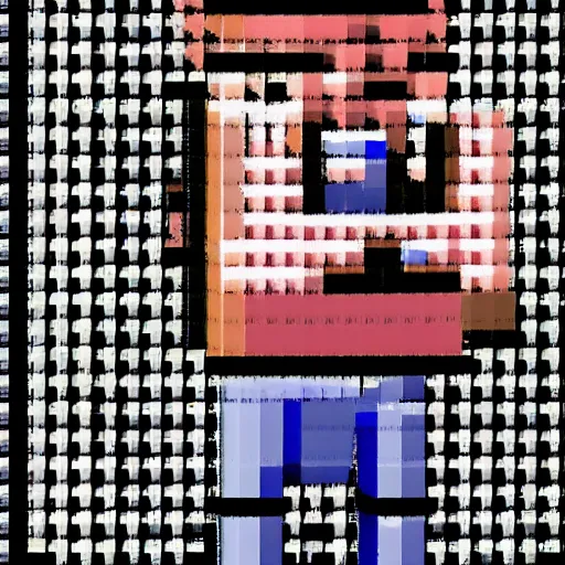 Image similar to a pixelated man