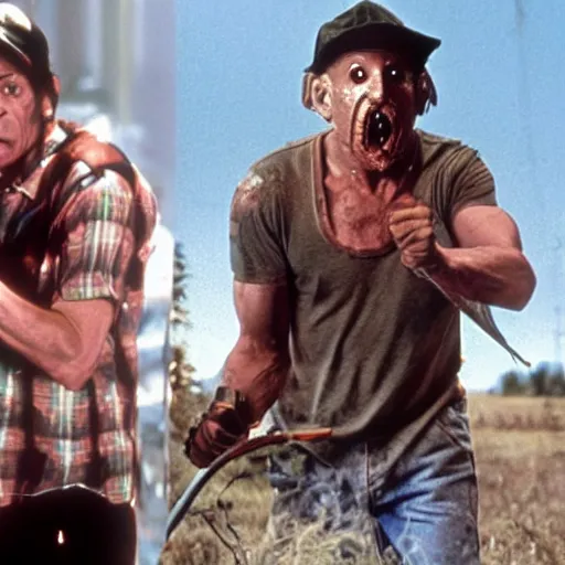 Prompt: ernest p worrell vs jason voorhees