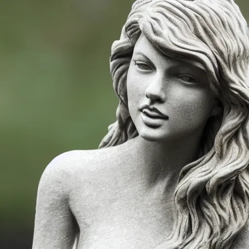 Image similar to stone sculpture of taylor swift