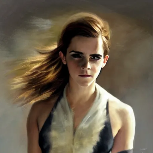 close up of emma watson wearing a gimp outfit, | Stable Diffusion