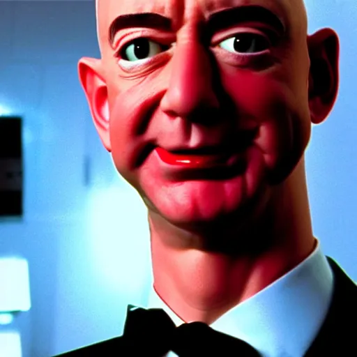 Image similar to Jeff Bezos as Mini-Me in Austin Powers, screen capture, 4k