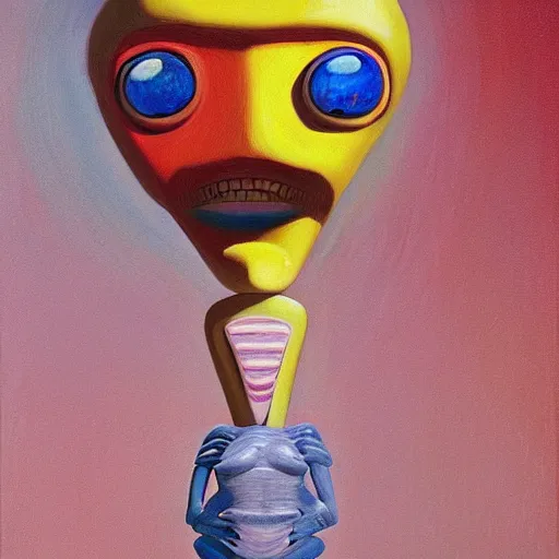 Image similar to alien by wayne thiebaud