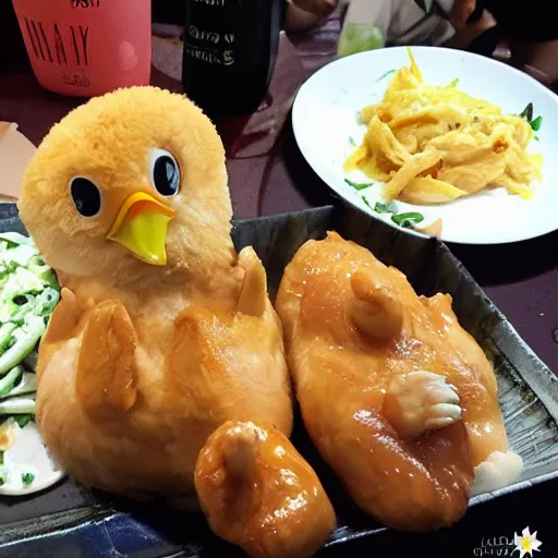 Prompt: chicken kawaii