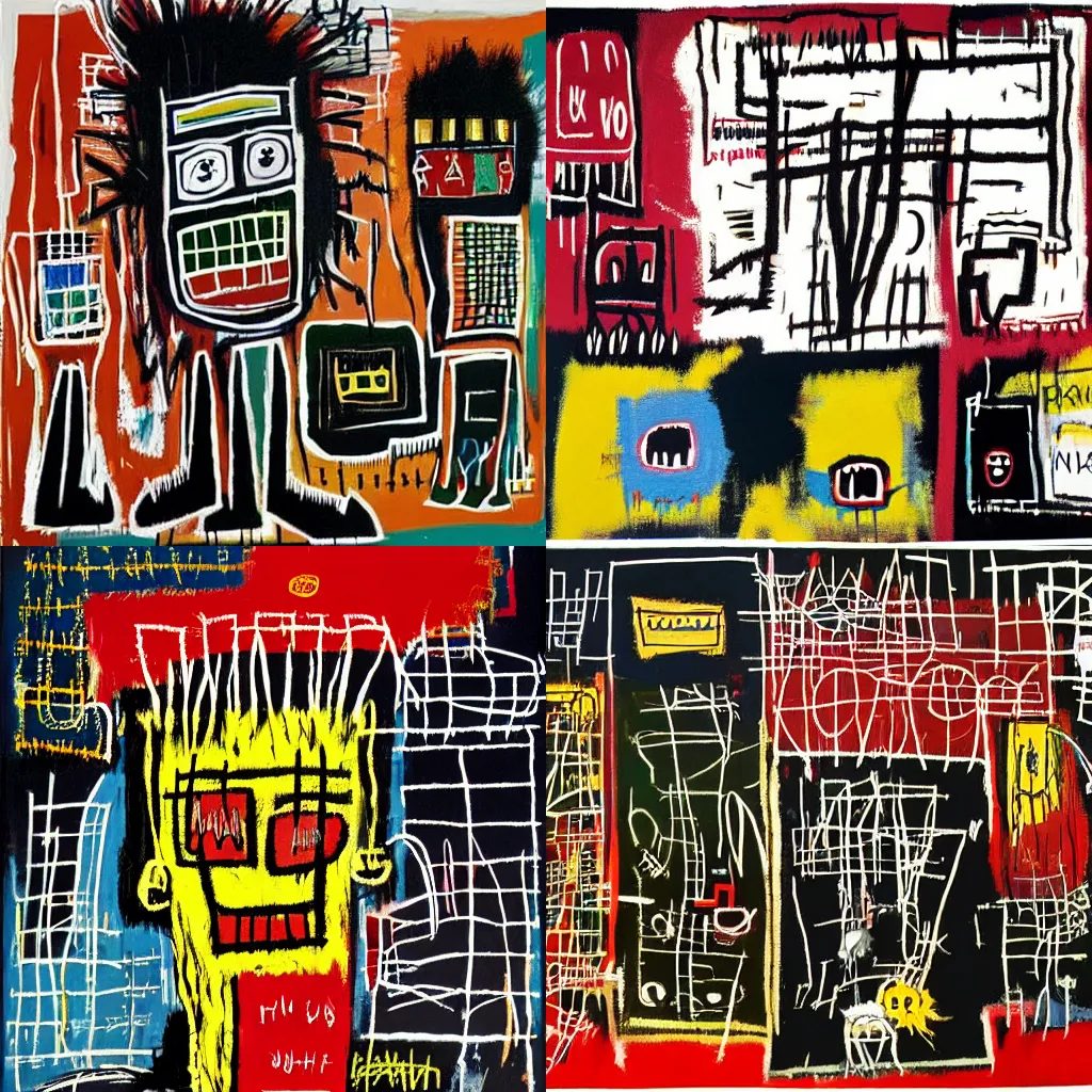 Prompt: class-war, by Jean-Michel Basquiat
