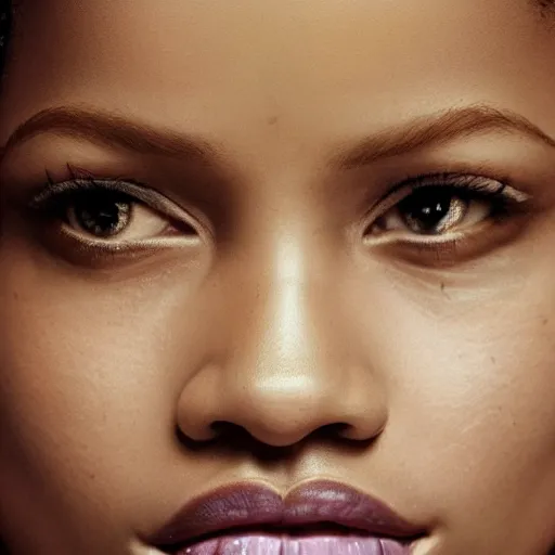 Image similar to hyperrealistic portrait of gugu mbatha - raw, photo realistic, dynamic lighting, artstation, poster, volumetric lighting, very detailed face, 4 k, award winning