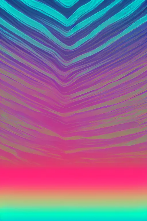 Prompt: retro vaporwave pastelpunk abstract gradient synth wave sky ripple visualizer