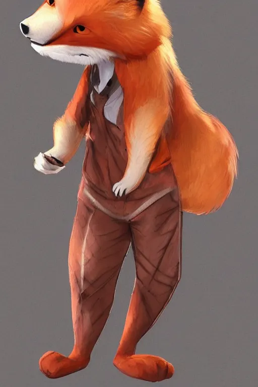 Prompt: an anthropomorphic fox, fursuit!!!!
