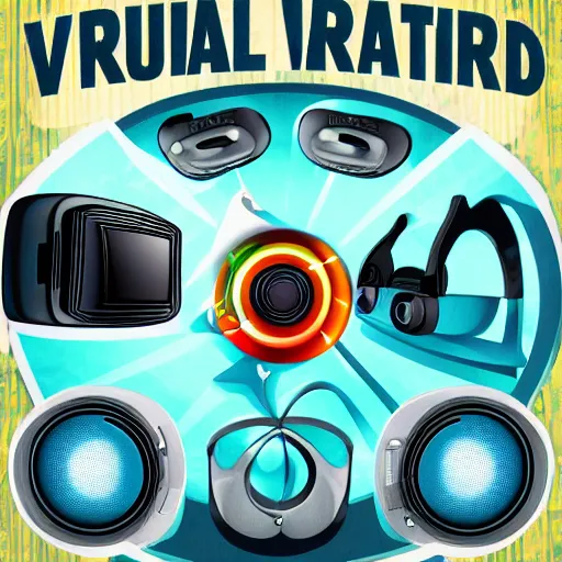 Prompt: virtual reality in retro style photorealistic 4 k