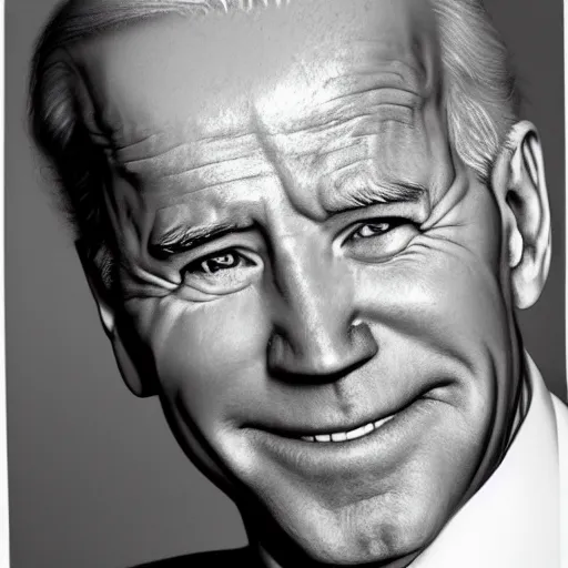 Prompt: Joe Biden as a police officer, black and white, high detail, portrait, close up, photorealistic, grit