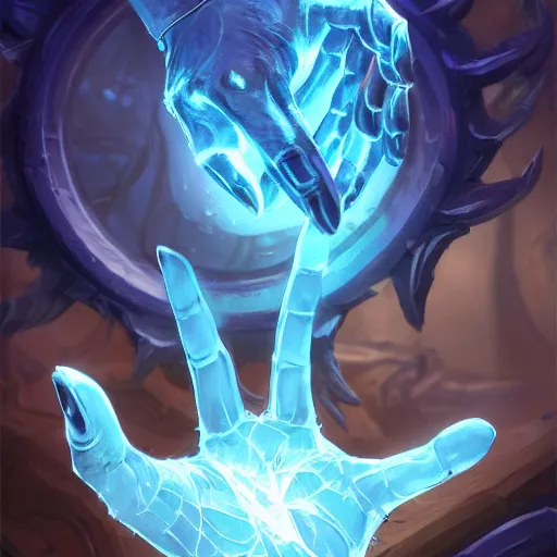 Prompt: transparent glowing hands with fingers, hands, fingers, fingers, fingers, fingers, fingers, hands, hands, hands, hands, glowing fingers, blue theme, bright art masterpiece artstation. 8 k, sharp high quality artwork in style of jose daniel cabrera pena and greg rutkowski, concept art by tooth wu, blizzard warcraft artwork, hearthstone card game artwork, human anatomy