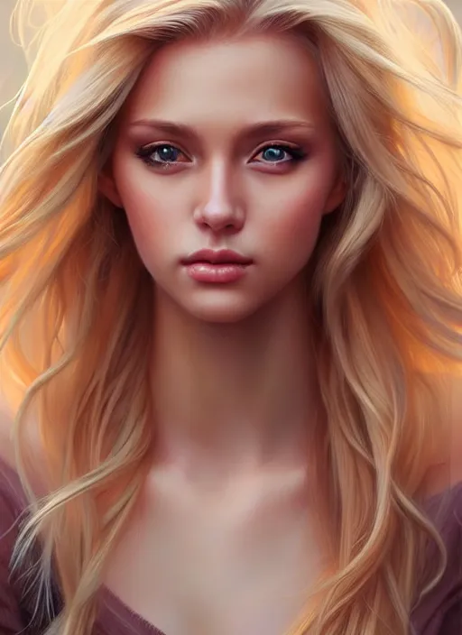 Prompt: a gorgeous female with long blonde hair in soft light, in the style of stefan kostic, realistic, full body shot, wide angle, sharp focus, 8 k high definition, insanely detailed, intricate, elegant, art by stanley lau and artgerm, floating embers