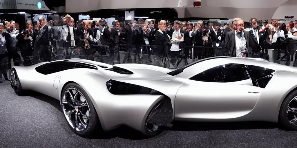 Prompt: stunning futuristic car designed by Maserati and Ferrari