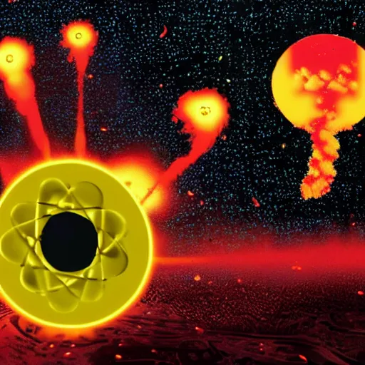Image similar to nuclear explosion, but the plutonium was replaced with candy