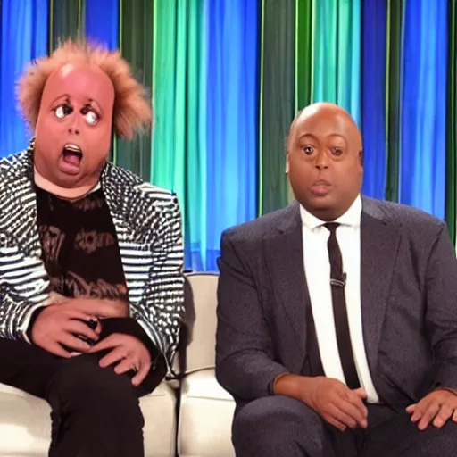 Image similar to Beetlejuice on The Tonight Show