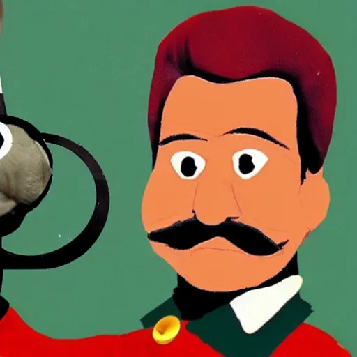 Image similar to stalin as a muppet