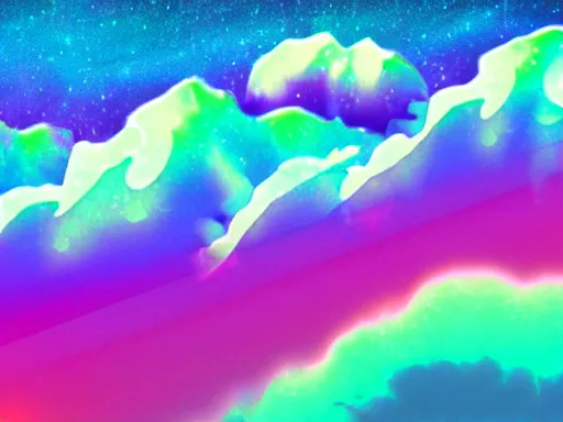 Prompt: mac os x snow leopard wallpaper, vaporwave style