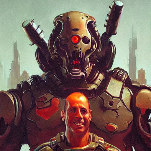 Prompt: doom 2 jerry seinfeld, by greg rutkowski